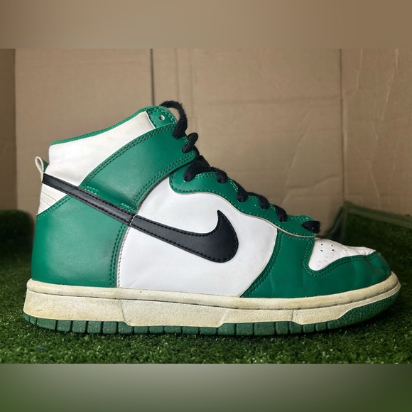 Size 6.5Y- Nike Dunk High GS OG Celtics - Picture 2 of 6